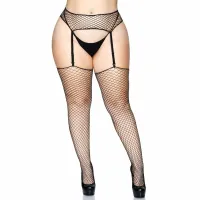 leg avenue zestaw pas do pończoch i pończochy plus size kabaretka