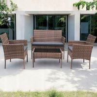 NOWOCZESNY KOMPLET MEBLI OGRODOWYCH RATTANOWY IDEALNY DO OGRODU I NA TARAS!