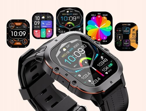 SMARTWATCH MĘSKI C26 AMOLED MENU PL WODOODPORNE KROKOMIERZ watch ZEGAREK na Arena.pl