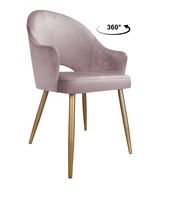 Krzesło obrotowe Velvet podstawa złota MG55