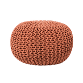 Puf 50 x 35 cm brązowy CONRAD