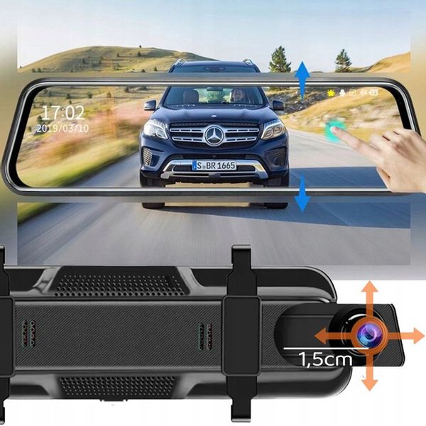 KAMERA SAMOCHODOWA WIDEO REJESTRATOR JAZDY W LUSTERKU WIDEOREJESTRATOR M PL zdjęcie 8