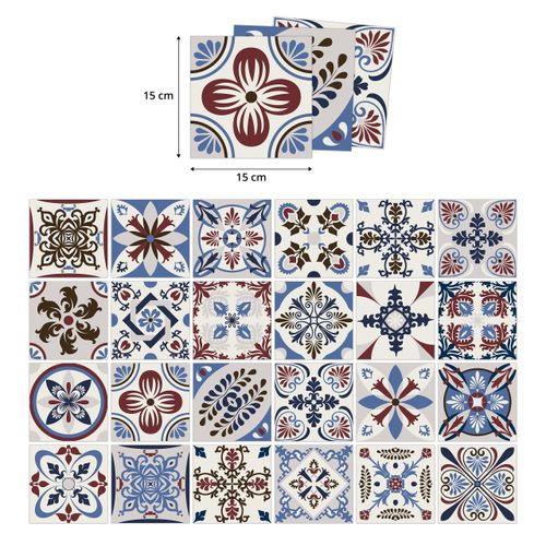 Naklejki Samoprzylepne Na Kafelki MOZAIKA Marokańska Zestaw 24 szt. 15x15 na Arena.pl