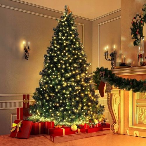 LAMPKI CHOINKOWE 500 LED BIAŁE CIEPŁE 35M PROGRAMATOR ŚWIATEŁKA ŁAŃCUCH na Arena.pl