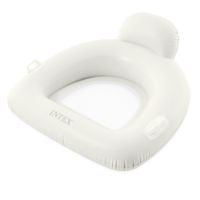 Dmuchany fotel materac z oparciem 114x107 cm INTEX 56801 biały