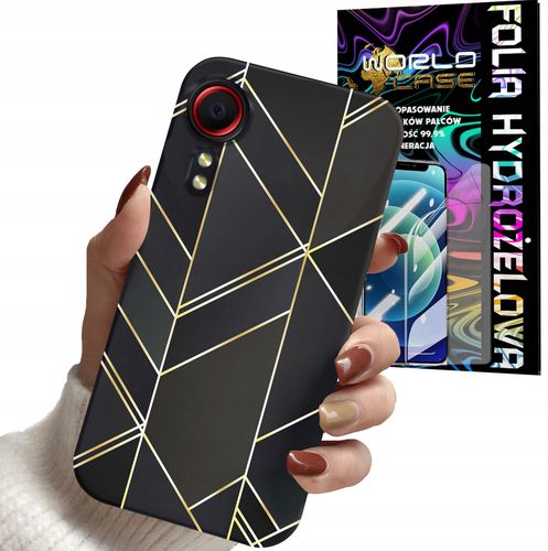 ETUI CASE DO SAMSUNG XCOVER 5 - MARMUREK GEOMETRYCZNE WZORY KOBIET + FOLIA na Arena.pl