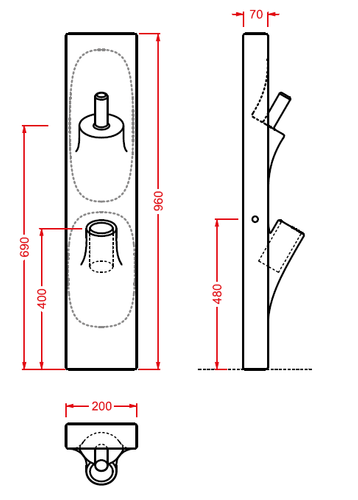 System cer. Sotto 95cm ARTCERAM OSC002 na Arena.pl