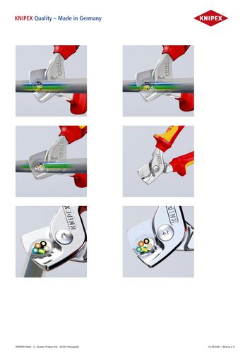 nożyce do kabli izolowane 1000v 160mm - kn 95 16 160 na Arena.pl