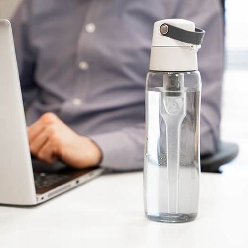 Butelka Dafi SOLID 0,5L z wkładem filtrującym (szafirowa) BARWIONY KORPUS na Arena.pl