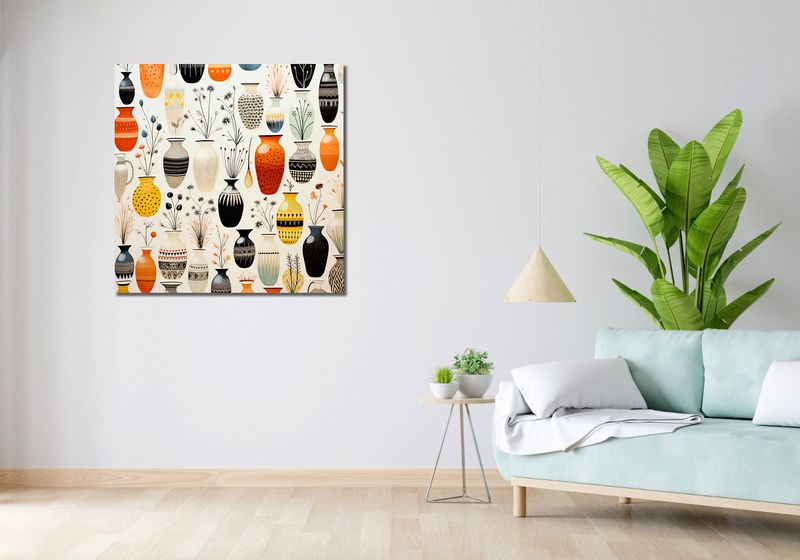 Obraz 90x90cm Symfonia Wazonów zdjęcie 2