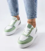 Zielone sneakersy na platformie Tooele 39