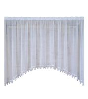 Firana gotowa 300x100,łuk,biały woal, angielka 8cm