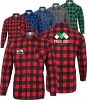 KOSZULA FLANELOWA z TWOIM HAFTEM LOGO GRAFIKA NAPIS firmowa reklamowa