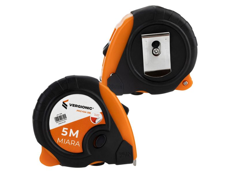 Miara zwijana taśma z blokadą miarka metrówka 5m zdjęcie 2