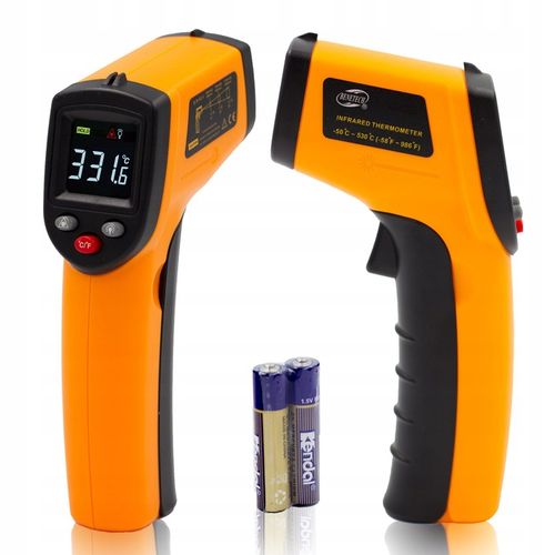 PIROMETR TERMOMETR LASEROWY BEZDOTYKOWY MIERNIK TEMPERATURY -50 +530 st.C na Arena.pl