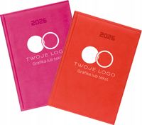 KALENDARZ A4 2026 DZIENNY FIRMOWY nadruk UV Z TWOIM LOGO TEKSTEM 10 SZT