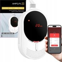 Czujnik Detektor Tlenku Węgla Czadu Gazu CERTYFIKOWANY LCD z WIFI