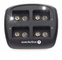 Ładowarka do akumulatorków 6F22 / HR22 / 9V everActive NC-109