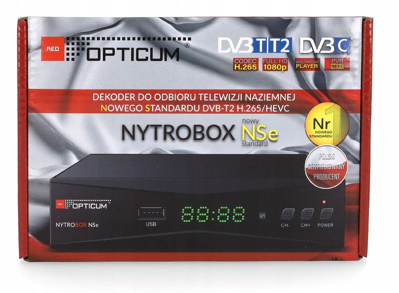 TUNER DVB-T2 OPTICUM NYTROBOX NSe H.265 zdjęcie 10