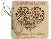 Prezent na ROCZNICĘ ślubu kartka na 7 20 25 30 40 50 60 rocznicę