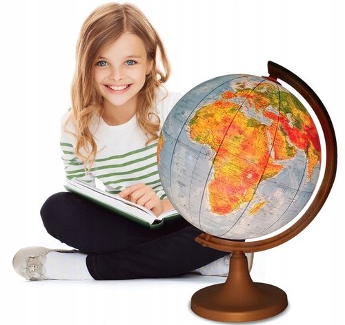 Globus 320mm PODŚWIETLANY 2w1 +strefy + APLIKACJA , na prezent , polit-fiz na Arena.pl