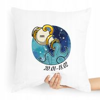 Poduszka Prezent Znaki Zodiaku Zodiakara Wodnik Z Nadrukiem Ze Zdjęciem