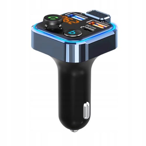 Transmiter Bluetooth do Samochodu Zestaw Głośnomówiący MP3 Ładowarka FM na Arena.pl