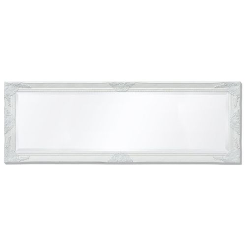 Lustro ścienne w stylu barokowym 140x50cm białe VidaXL na Arena.pl