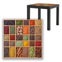 BLAT SZKLANY IKEA LACK MAŁY 45 wzorów z indywidualnym napisem 55x55cm