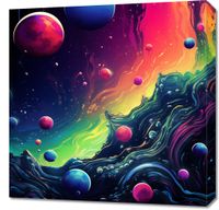 Obraz 60x60cm Kalejdoskop Galaktyk