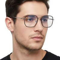 Okulary pilotki zerówki do komputera z filtrem BLUE Light 25121C czarny/sre