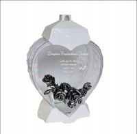 EKSKLUZYWNY ZNICZ SERCE biały personalizowany GRAWER DLA PRADZIADKA