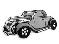 Termonaszywka z motywem Szare Auto 5x10 cm