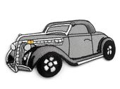 Termonaszywka z motywem Szare Auto 5x10 cm