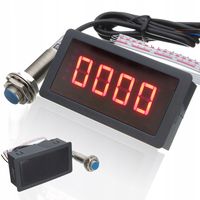 TACHOMETR CYFROWY 1-9999 obr/min MIERNIK OBROTÓW OBROTOMIERZ LED