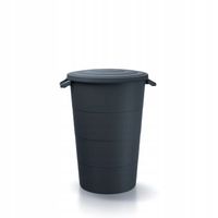 Kosz ogrodowy pojemnik na odpady Smooth 80L czarny