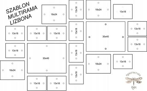 Multirama Lizbona Zestaw ramek na zdjęcia czarny na Arena.pl