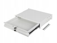 Szuflada do szafy rack 19" Lanberg AK-2001-S - 2U, 483x360mm, szara