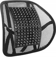 PODKŁADKA PODPÓRKA KORALIKI POD PLECY NA FOTEL DO AUTA SAMOCHODU