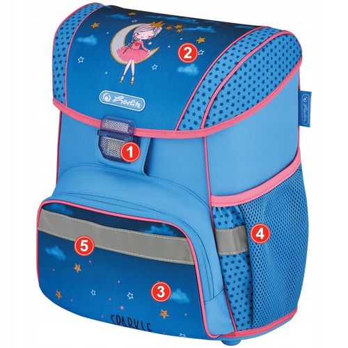 TORNISTER SZKOLNY HERLITZ LOOP PLUS MOON LADY ZESTAW KLASA 1-3 na Arena.pl