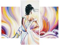 OBRAZ KOBIETA ABSTRAKCIE KOLORÓW