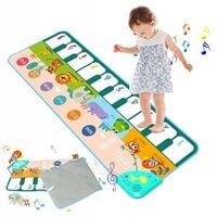 MATA MUZYCZNA DLA DZIECI ELEKTRONICZNA DO TAŃCZENIA PIANINKO GRA TANECZNA