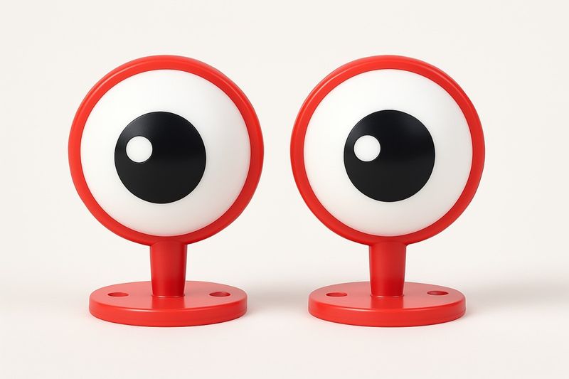 Oczy czerwone do kasku 2 szt zdjęcie 6