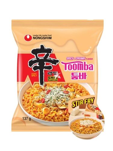Zupka shin ramyun toomba spicy & cream koreańskie danie instant stir fry nongshim 137g na Arena.pl