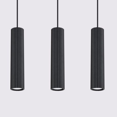 Lampa wisząca KARBON 3L czarny na Arena.pl