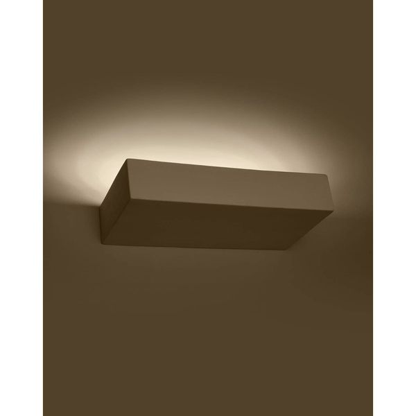 Prostokątny kinkiet ceramiczny SL.0836 do sypialni biały zdjęcie 2