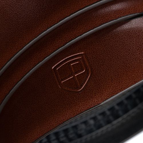 brązowy pasek męski z automatyczną klamrą wykonany ze skóry naturalnej na Arena.pl