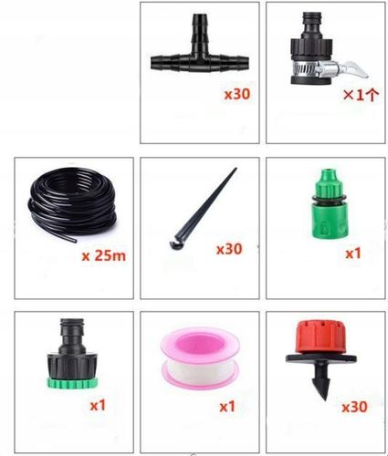 ZESTAW AUTOMATYCZNEGO NAWADNIANIA KROPELKOWEGO 25M na Arena.pl