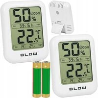 2x TERMOMETR MINI STACJA POGODOWA POGODY HIGROMETR ZESTAW MAGNES