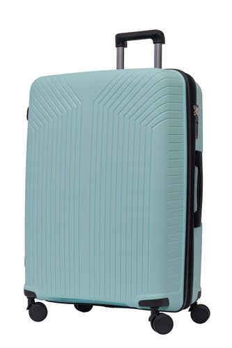 DUŻA WALIZKA PODRÓŻNA POLIPROPYLEN + POSZERZENIE SUWAKA BAGIA 100L na Arena.pl